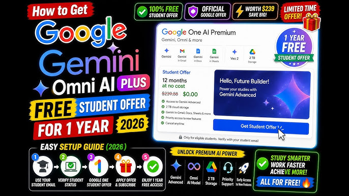 Google Gemini Student Offer 2026